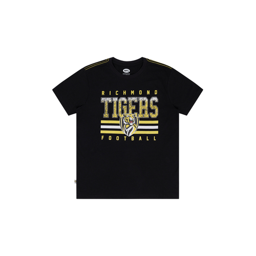 Richmond Tigers AFL Youth Kids Sketch T-Shirt Sizes 8-16! T4