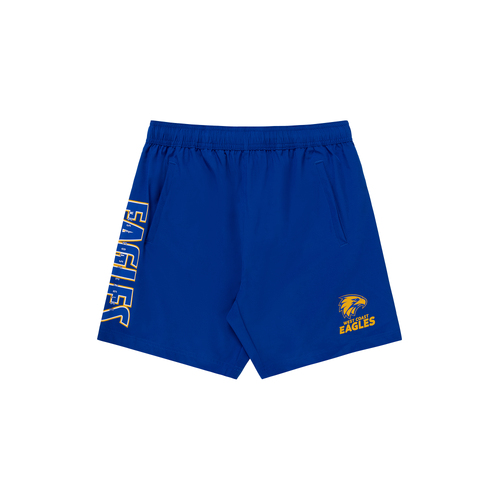 West Coast Eagles AFL Performance Training Shorts Sizes S-5XL! S4