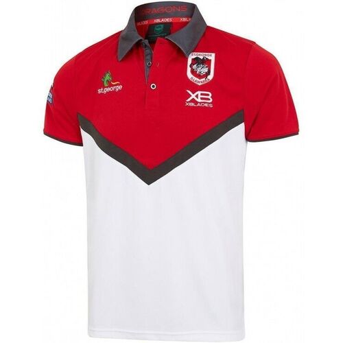St George Illawarra Dragons NRL X Blades Media Polo Shirt Size S-5XL! T8