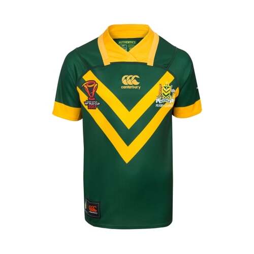Australian Kangaroos ARL CCC Pro Jersey Kids Sizes 8-14!