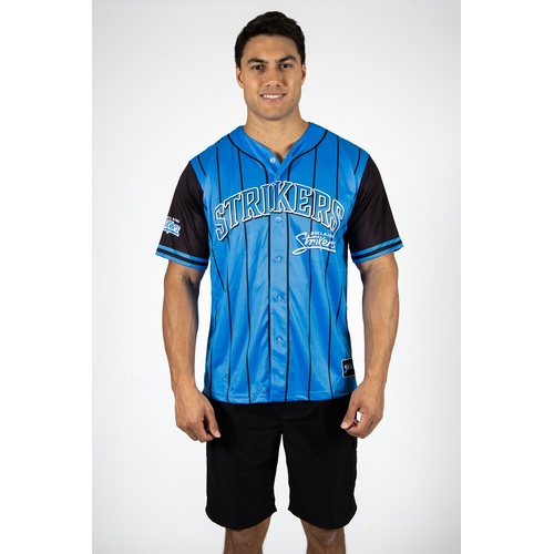 Adelaide Strikers Big Bash BBL 'Slugger' Baseball Shirt Sizes S-5XL!