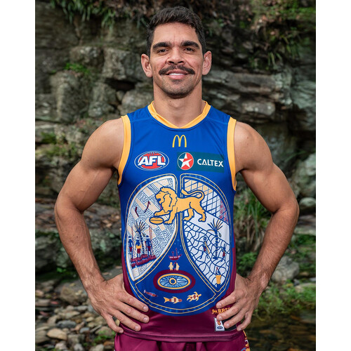 Brisbane Lions AFL Indigenous Guernsey Sizes S-3XL! T4