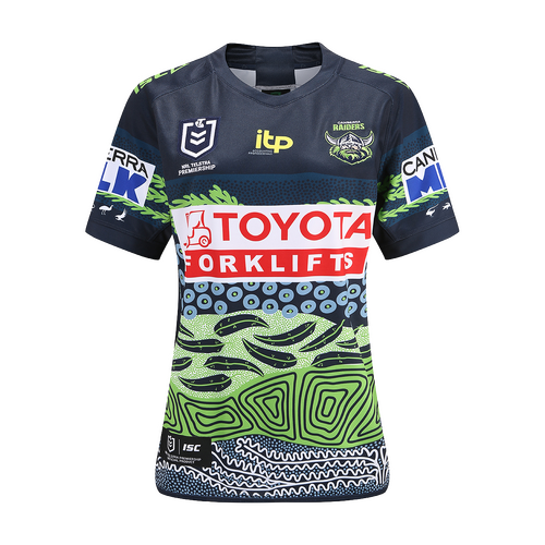 Canberra Raiders NRL ISC Indigenous Jersey Sizes S-5XL! T2