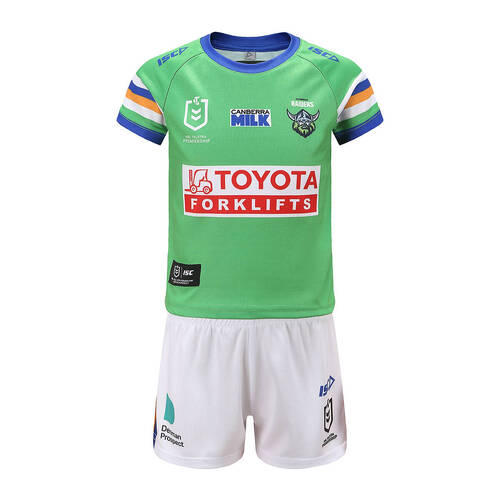 Canberra Raiders NRL ISC Home Jersey Toddlers Set Sizes 0-4! T3