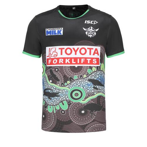 Canberra Raiders NRL ISC Players Indigenous Run Out Shirt Sizes S-5XL! T4