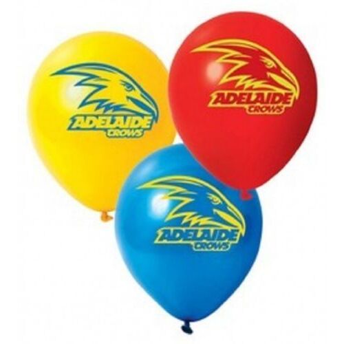 Official AFL Adelaide Crows Happy Birthday Party Latex Helium Balloons (25 Pack)
