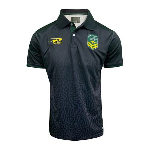 Australian Kangaroos 2024 RL Grey Media Polo Shirt S-7XL! In Stock
