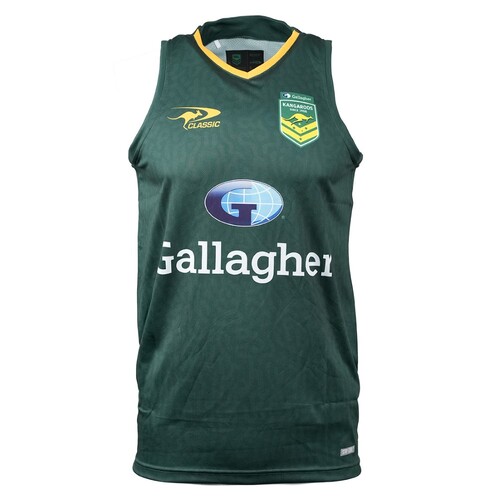 Australian Kangaroos 2024 ARL Players Training Singlet Sizes S-7XL!
