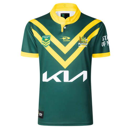 Australian Kangaroos 2024/25 ARL Players Home Jersey Sizes S-7XL!