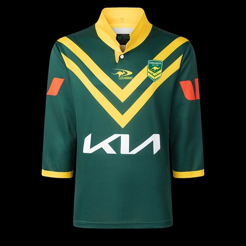 Australian Kangaroos 2025/26 ARL Players Captains Run Jersey Sizes S-7XL!