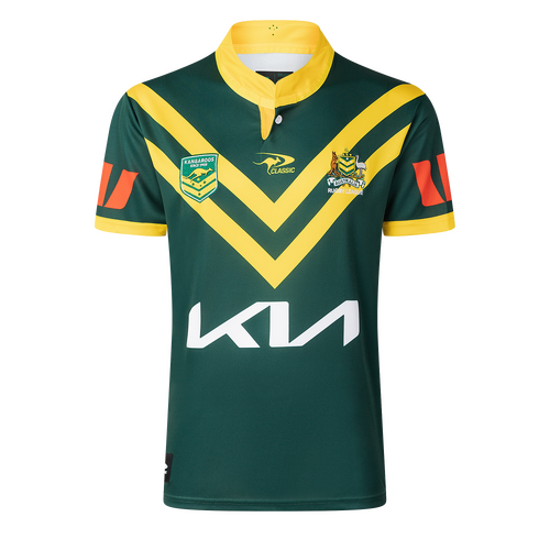 Australian Kangaroos 2025/26 ARL Players Home Jersey Sizes S-7XL!