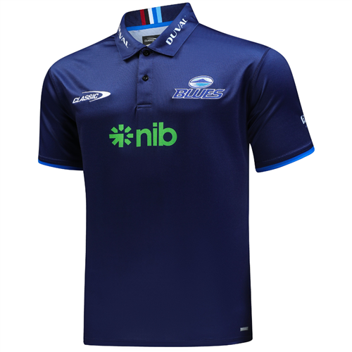 Auckland Blues Super Rugby Classic Team Polo Sizes S-7XL! T4