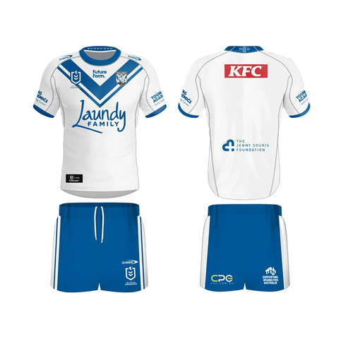 Canterbury Bulldogs NRL Infants/Toddlers Home Jersey Set Sizes 0-4! T4