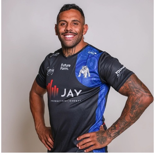 CB Bulldogs Classic NRL Indigenous Training Shirt Kids Sizes 6-14! T4