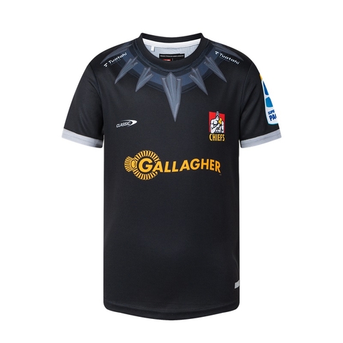 Waikato Chiefs 2025 Marvel Black Panther Warm Up Shirt Toddlers Sizes 2-6!