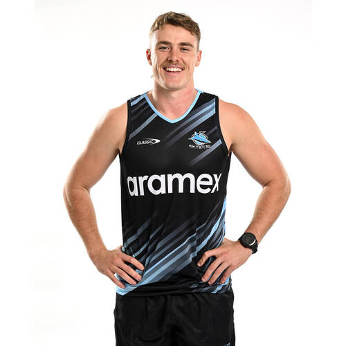 Cronulla Sharks NRL Classic Training Singlet Sizes S-7XL! T4
