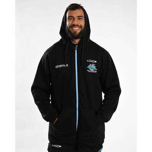 Cronulla Sharks NRL Classic Players Full Zip Fleece Hoodie Sizes S-7XL! T4