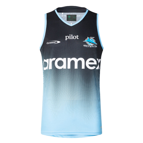 Cronulla Sharks 2025 NRL Classic Training Singlet Sizes S-7XL!