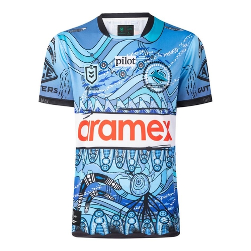 Cronulla Sharks 2026 NRL Classic Indigenous Jersey Kids Sizes 8-14!
