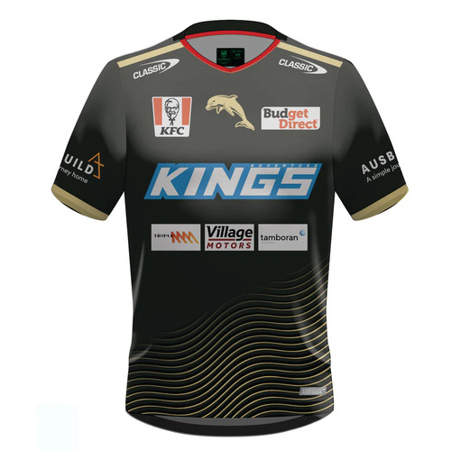 The Dolphins NRL Classic Charcoal Players Training T Shirt Sizes S-7XL! T4