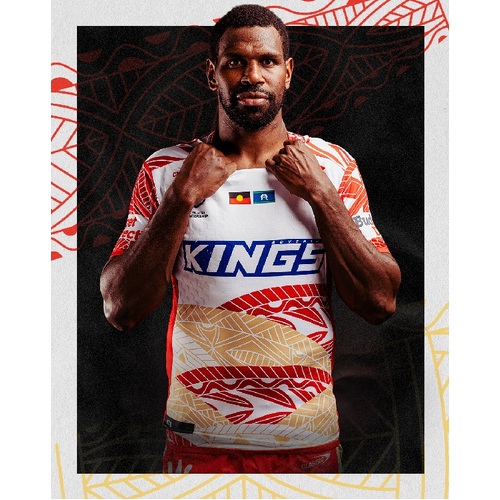 Redcliffe Dolphins NRL Classic Indigenous Jersey Kids Sizes 6-14! T4