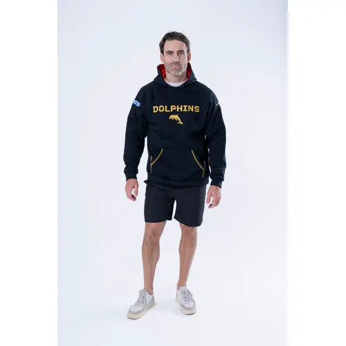 The Dolphins NRL 2025 Classic Pullover Hoodie Adults Sizes S-7XL!