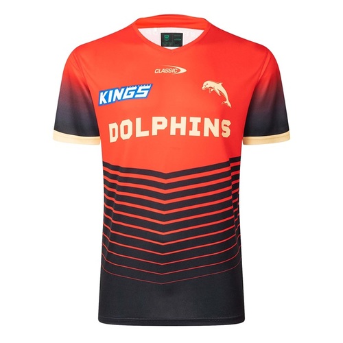 The Dolphins NRL 2025 Classic Warm Up T Shirt Sizes S-7XL!