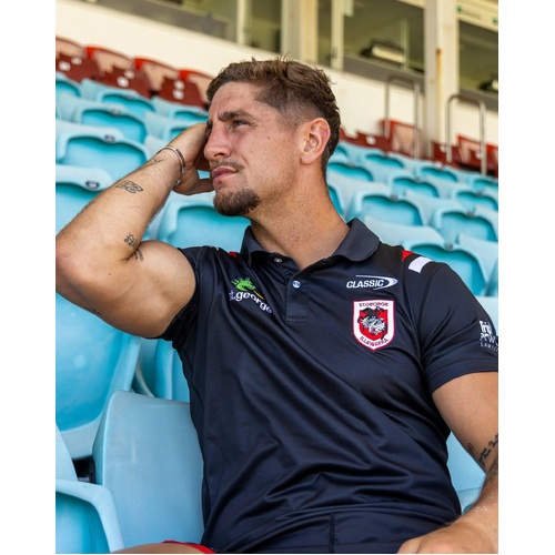 St George ILL Dragons NRL Classic Media Polo Shirt Sizes S-7XL! T4