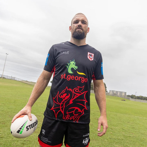 St George ILL Dragons NRL Classic Warm Up T-Shirt Sizes S-7XL! T4