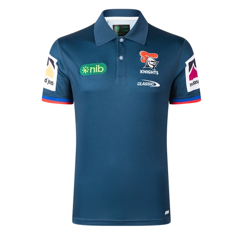 Newcastle Knights NRL 2026 Players Media Polo Shirt Sizes S-7XL!