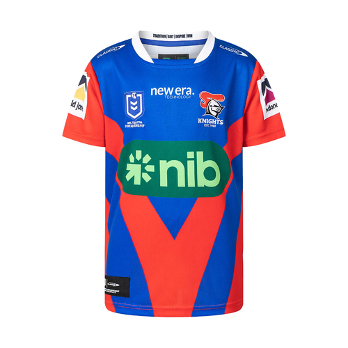 Newcastle Knights NRL 2025 Classic Home Jersey Kids Sizes 6-14!