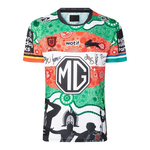 South Sydney Rabbitohs NRL Classic Indigenous Jersey Sizes S-7XL! T4