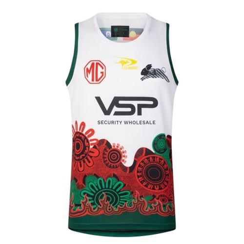 South Sydney Rabbitohs 2025 NRL Classic Indigenous Singlet Sizes S-7XL!