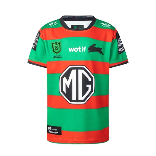 South Sydney Rabbitohs 2025 NRL Home Classic Jersey Kids Sizes 8-14 + FREE GIFT*