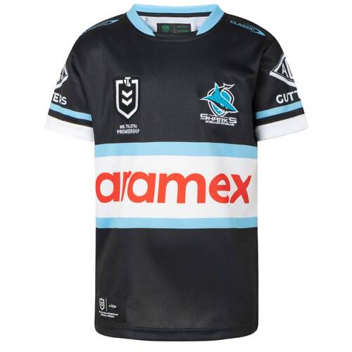 Cronulla Sharks NRL Away Classic Jersey Kids Sizes 6-14! T4