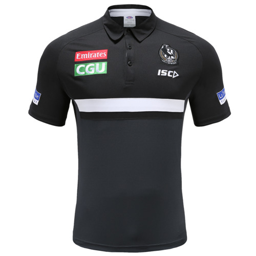 Collingwood Magpies AFL ISC Players Performance Polo Shirt Sizes S-5XL! T0