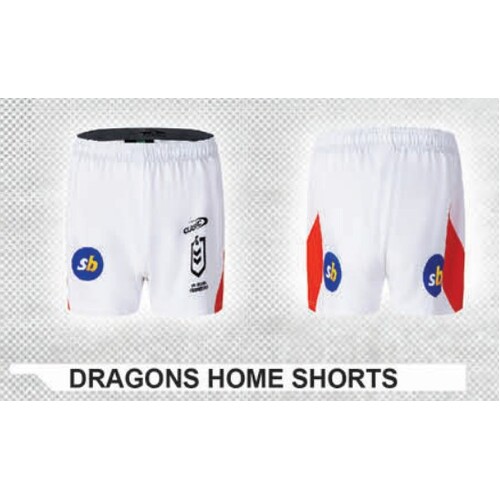 St George ILL Dragons NRL Classic Home Shorts Sizes S-2XL! T3