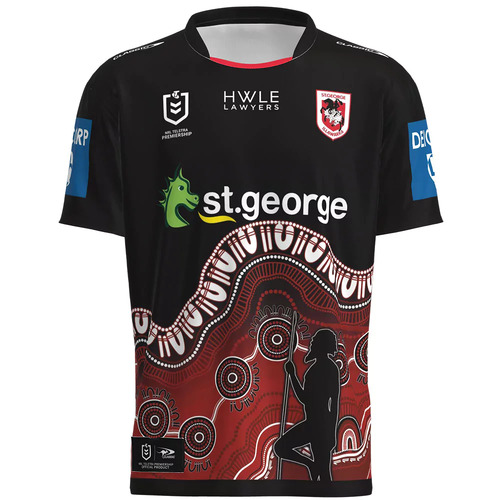 St George ILL Dragons NRL Classic Indigenous Jersey Sizes S-7XL! T3