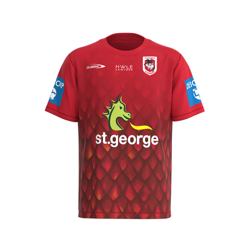St George ILL Dragons NRL Classic Warm Up T Shirt Sizes S-7XL! T3