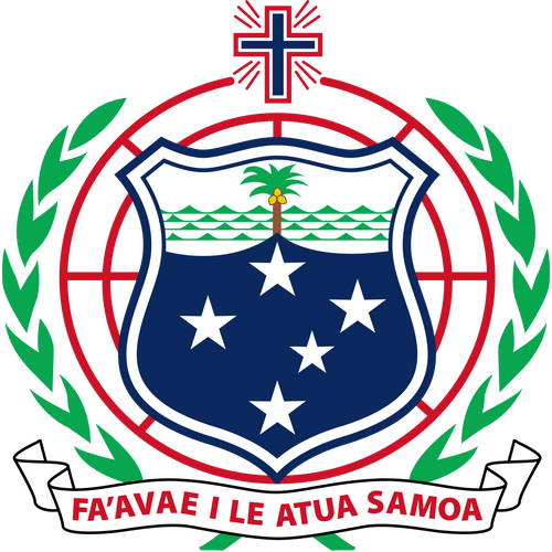 Samoa Rugby League UV Car Samoa Logo Crest Small Decal Sticker