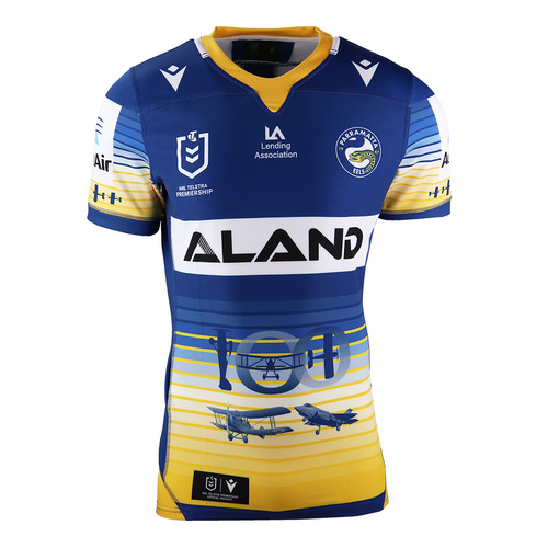 Parramatta Eels NRL Macron ANZAC Jersey Sizes S-6XL! T1