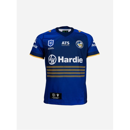 Parramatta Eels NRL 2025 Macron Kids Home Jersey Sizes 8-14!