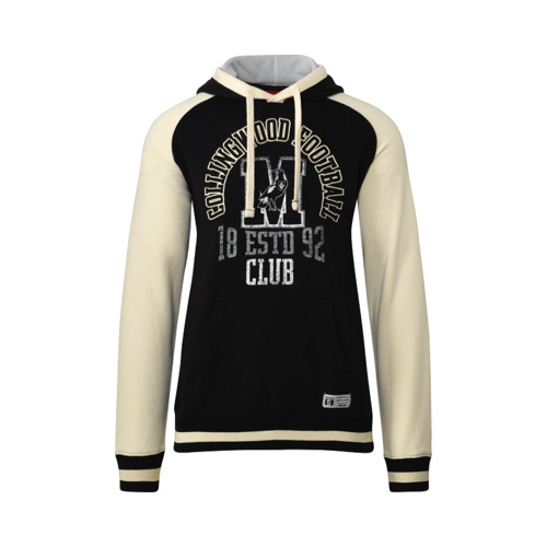 Collingwood Magpies AFL Vintage Collegiate Pullover Hoody/Hoodie S-3XL W9