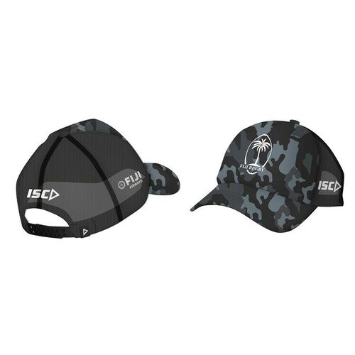 Fiji Rugby Union ISC Black Players Truckers Camo Hat/Cap! Flying Fijians! T8