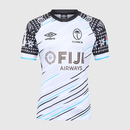 Fiji Rugby Union 2025 Umbro Players Rugby 7s Home Jersey Adults Size S-3XL!