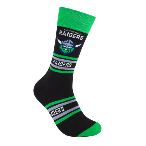 Canberra Raiders NRL Cotton Striped Socks Adults Sizes M/L!