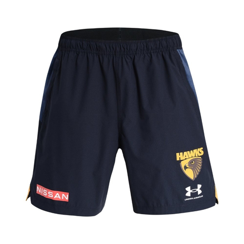 Hawthorn Hawks AFL Under Amor 2026 Players Training Shorts Sizes S-7XL!