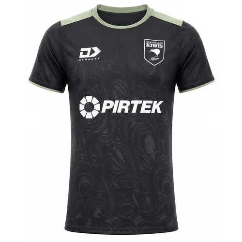 New Zealand Kiwis RLWC 2026 Dynasty Black Training Shirt Sizes S-7XL!