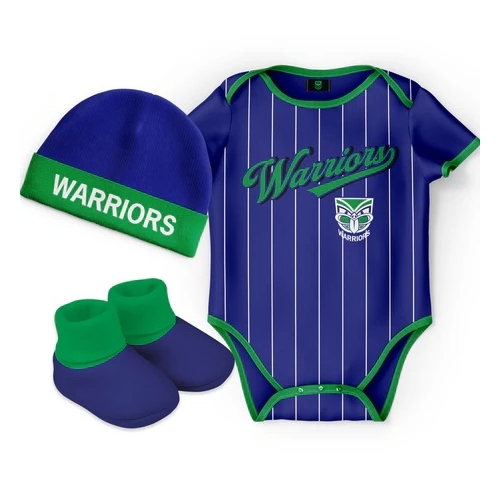 New Zealand Warriors NRL 3 Pc 'Lullaby' Baby Infant Gift Set With Bodysuit Sizes 000-1!