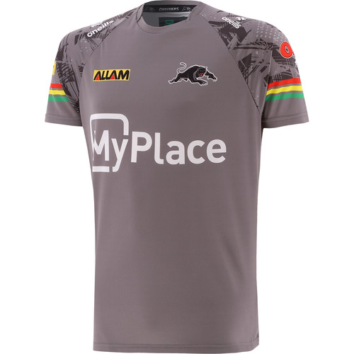Penrith Panthers NRL O'Neills Training Shirt Grey Sizes S-3XL! T4